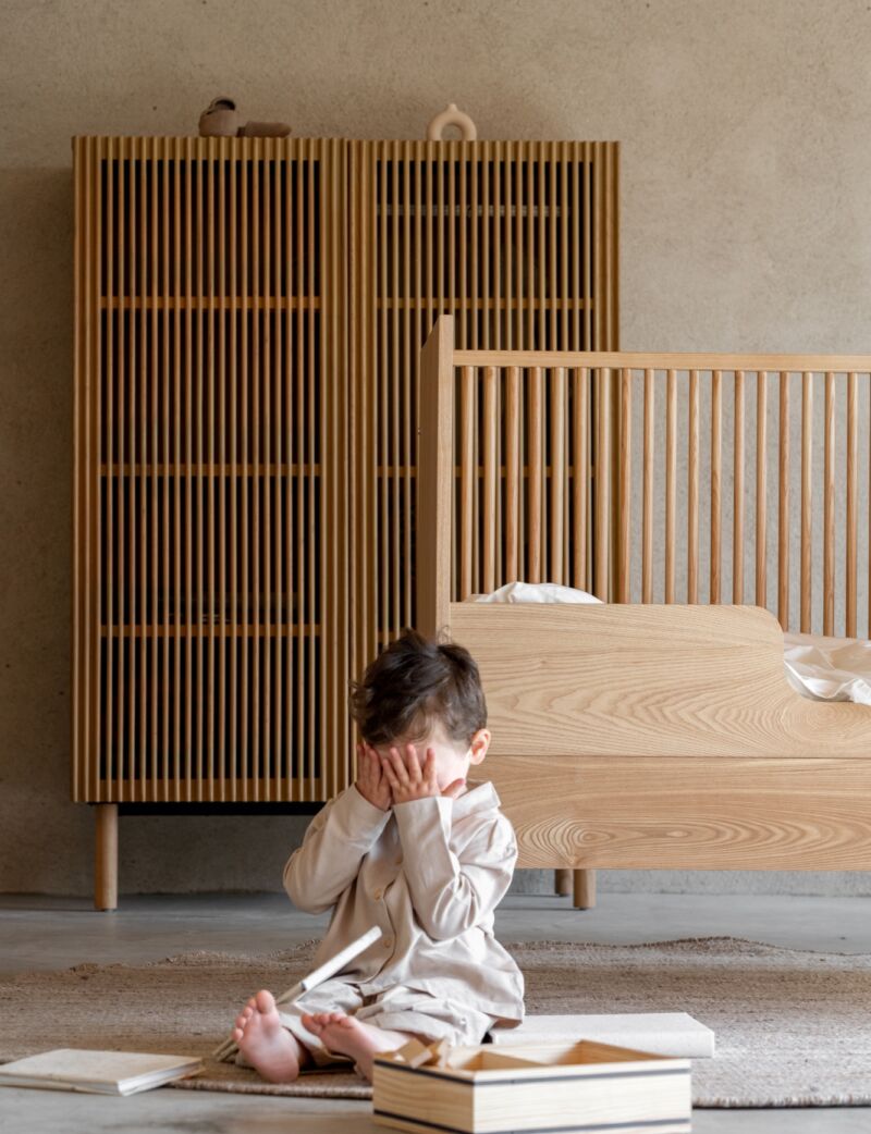 Hai No Ki Bedrail Bed Natural Ash